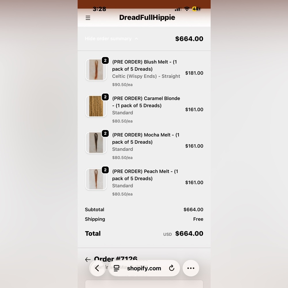 DreadFullHippie Dreadlock Extensions - Picture 2 of 2